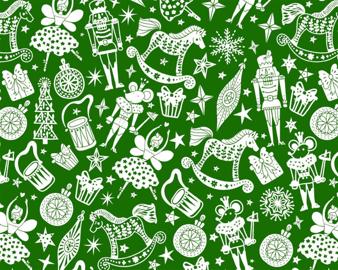 Cracking Christmas Printed Polycotton Fabric