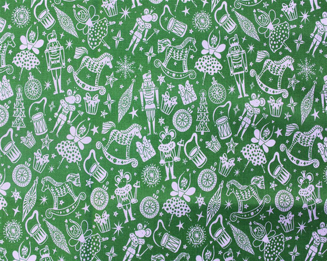 Cracking Christmas Printed Polycotton Fabric