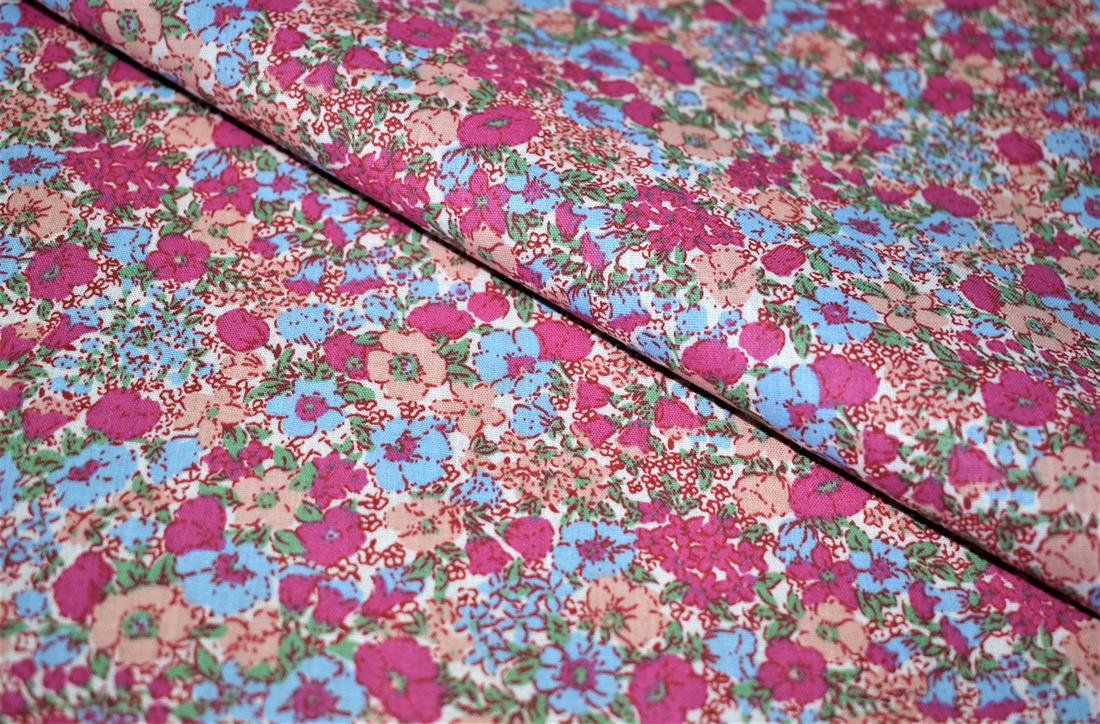 Printed Polycotton Fabric, Flower