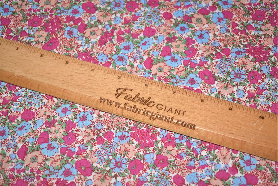 Printed Polycotton Fabric, Flower