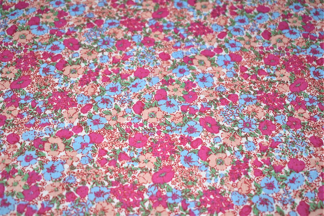 Printed Polycotton Fabric, Flower