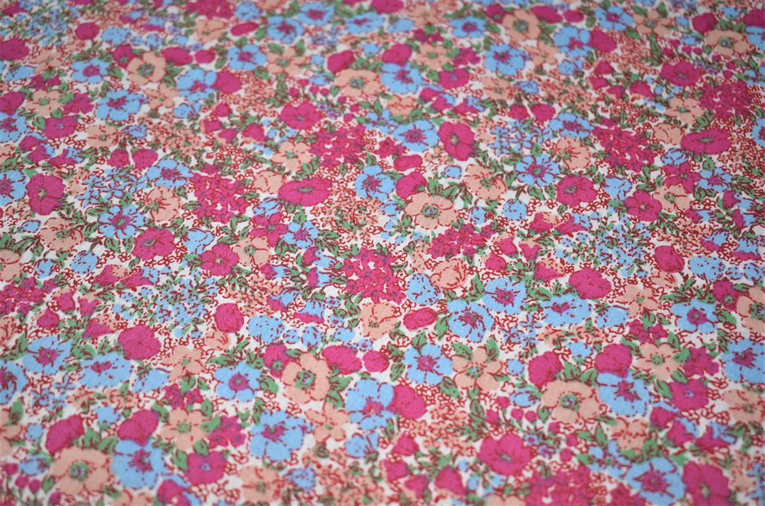 Printed Polycotton Fabric, Flower