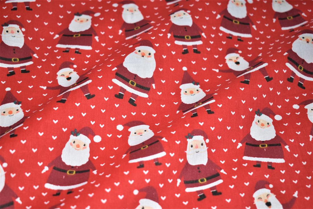 MP Smiley Santas Xmas Polycotton It's Almost That Time of the Year…