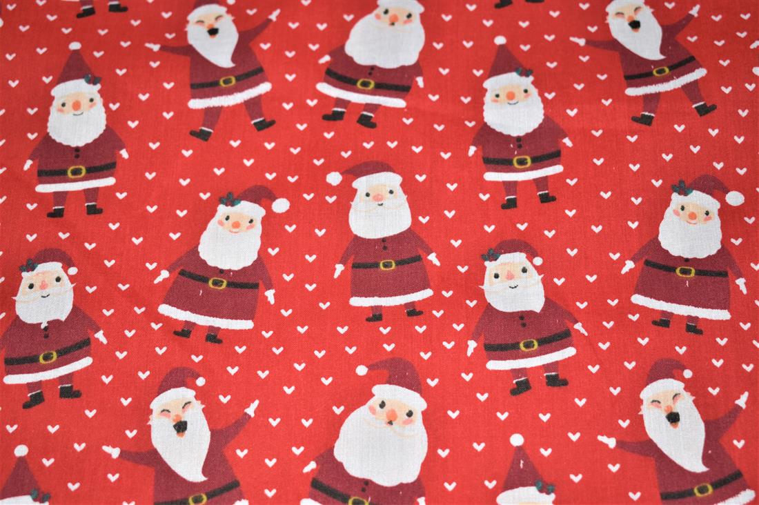 MP Smiley Santas Xmas Polycotton It's Almost That Time of the Year…