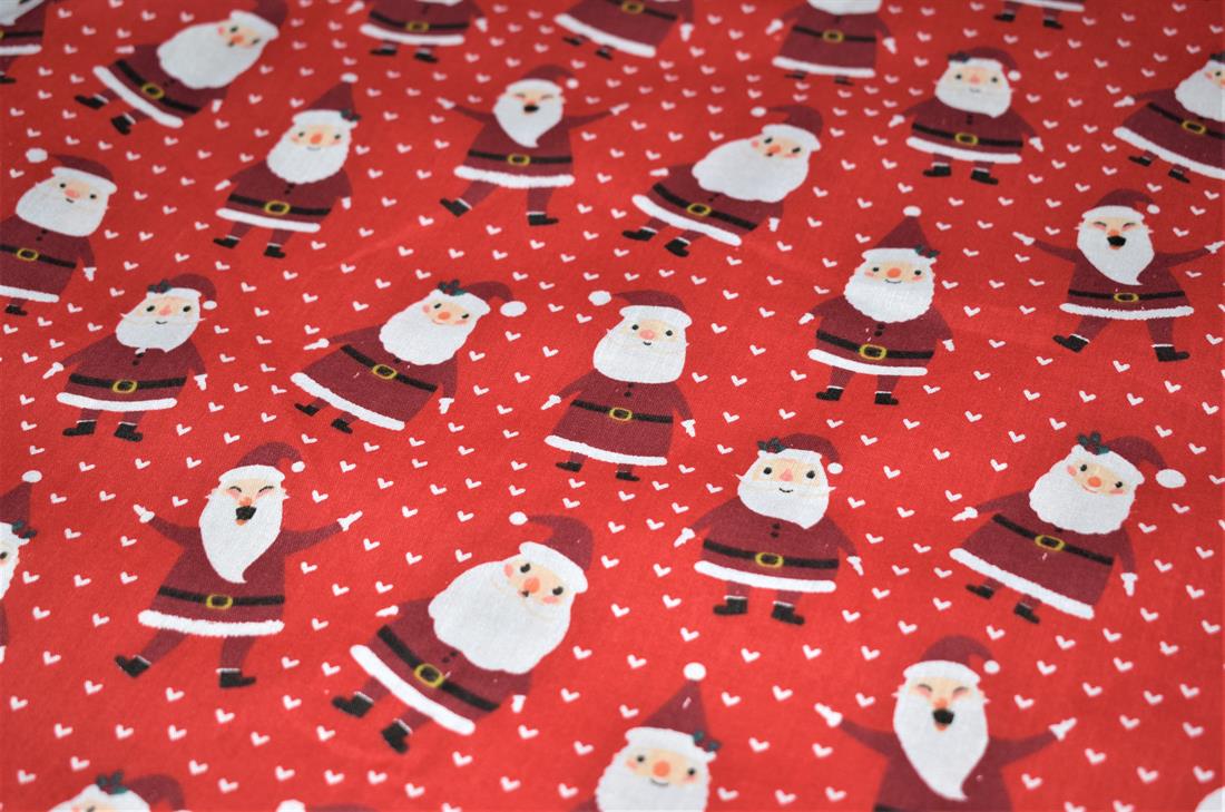 MP Smiley Santas Xmas Polycotton It's Almost That Time of the Year…
