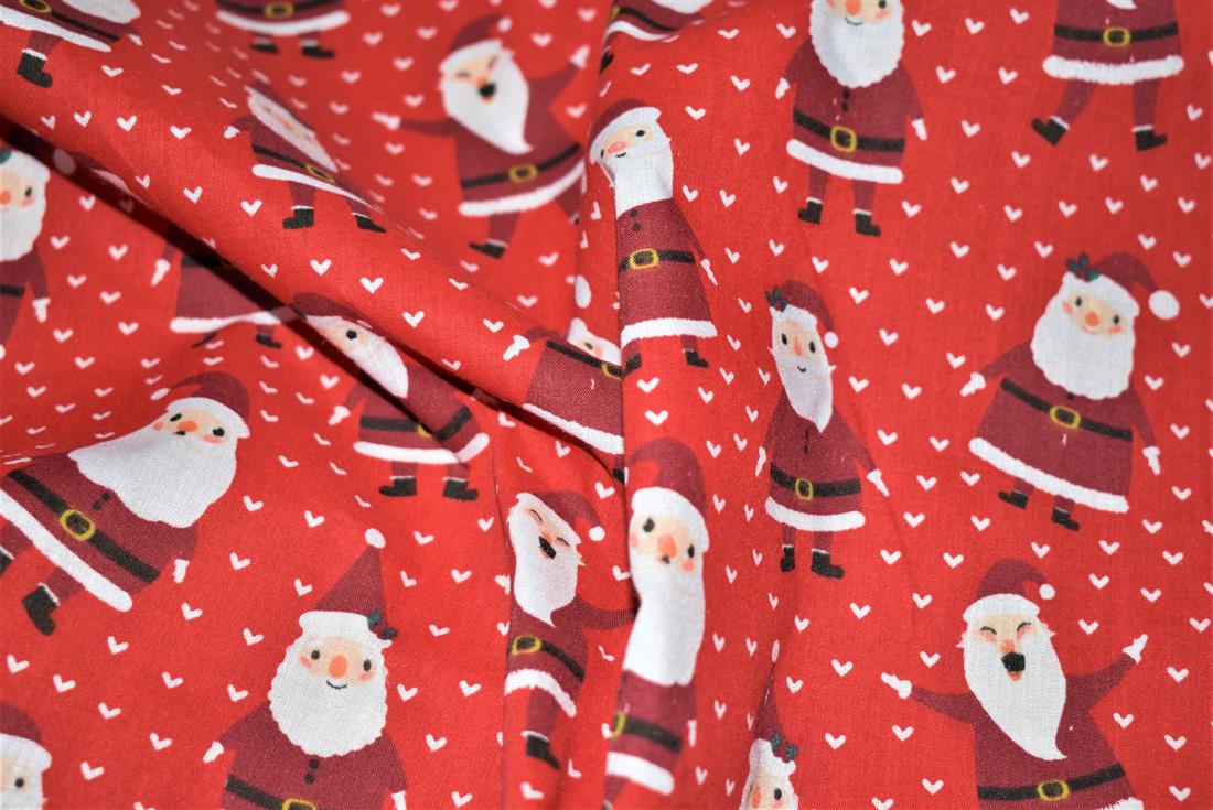 MP Smiley Santas Xmas Polycotton It's Almost That Time of the Year…