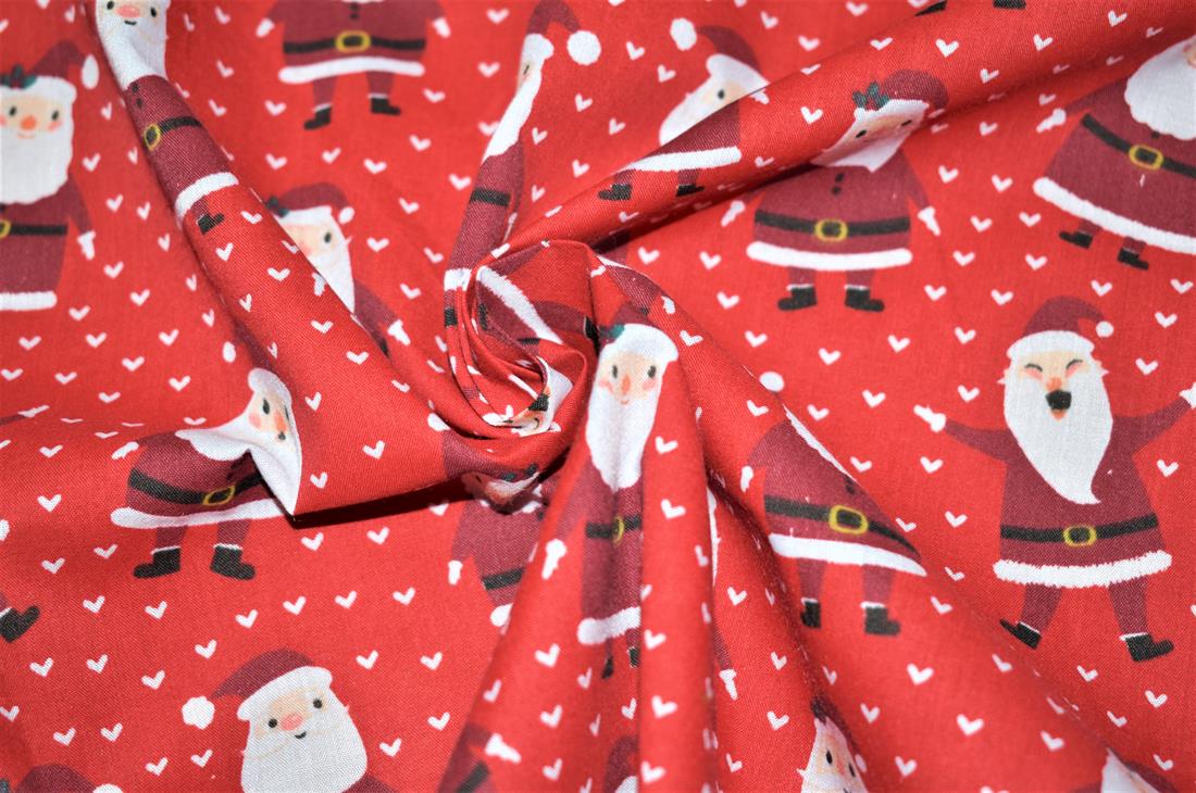 MP Smiley Santas Xmas Polycotton It's Almost That Time of the Year…