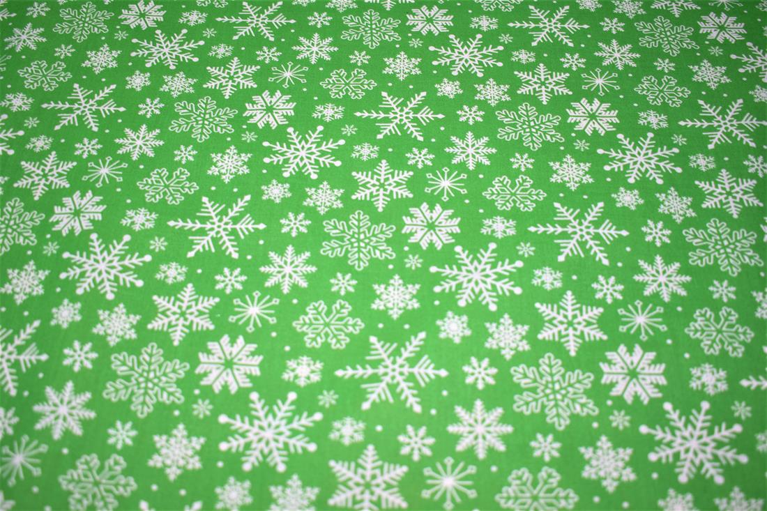 Printed Christmas Polycotton Fabric