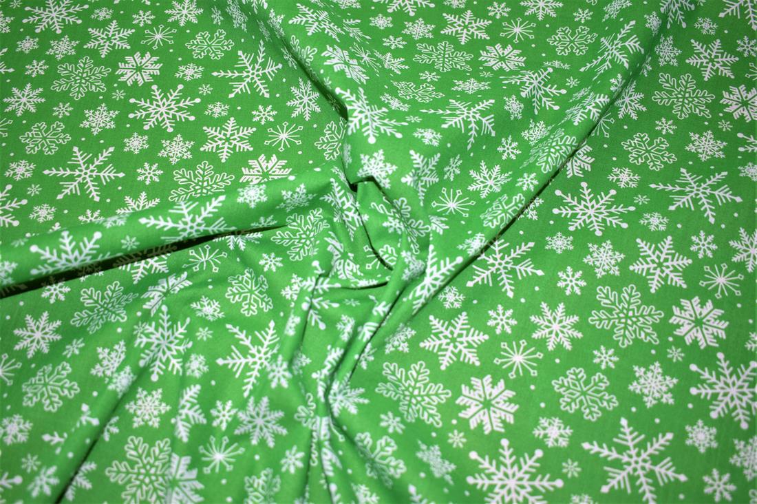 Printed Christmas Polycotton Fabric