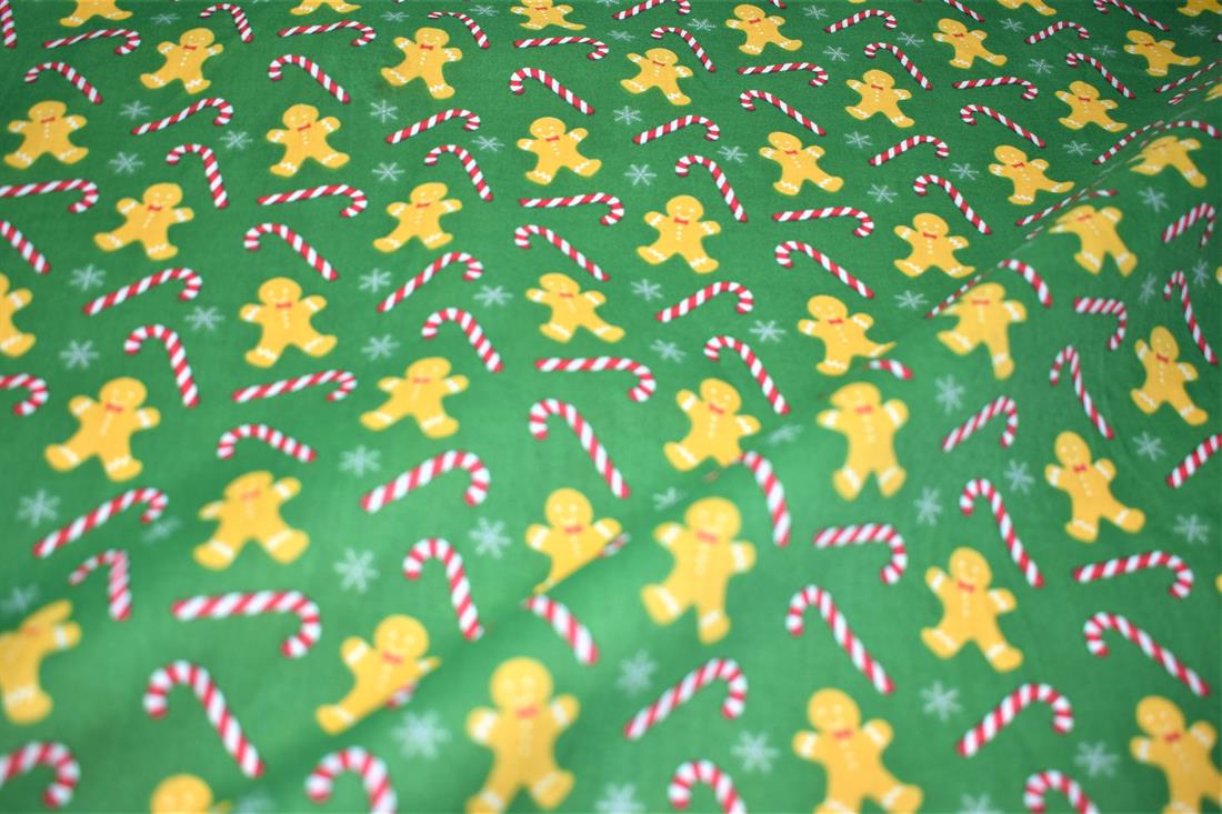 Christmas Printed Polycotton Fabric
