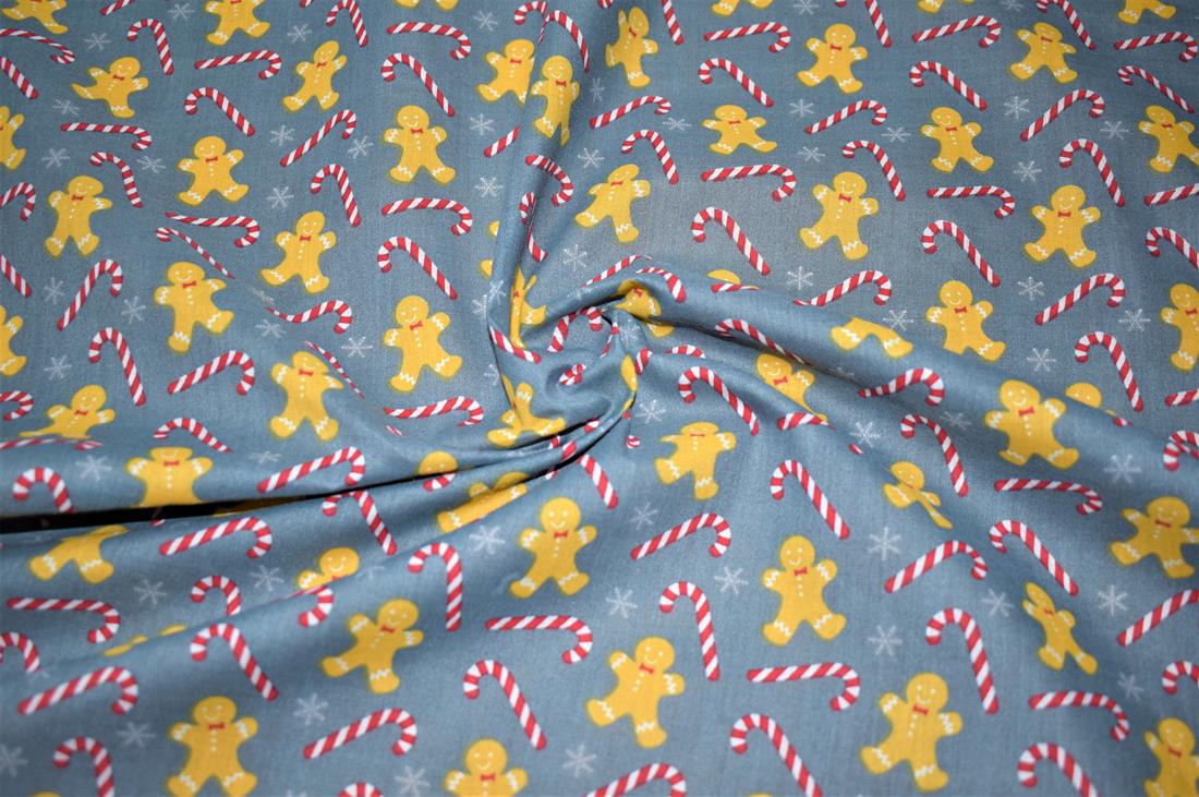 Christmas Printed Polycotton Fabric