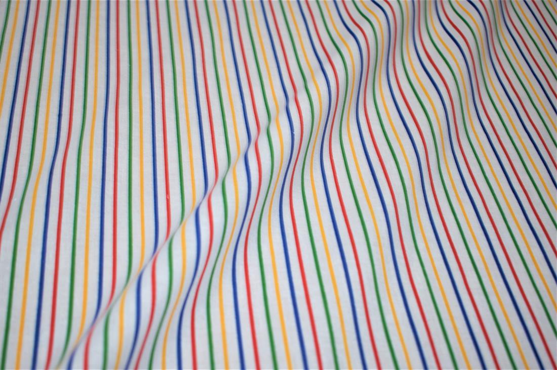 Strips Print PolyCotton Fabric