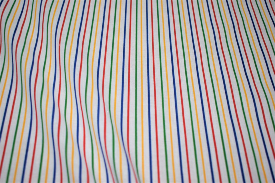 Strips Print PolyCotton Fabric