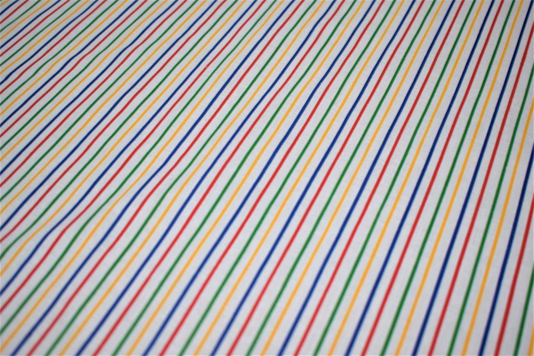 Strips Print PolyCotton Fabric