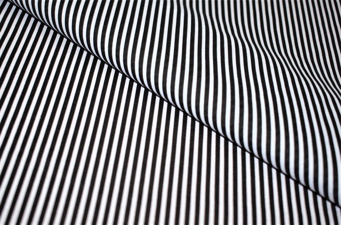 Strips Polycotton Printed Fabric
