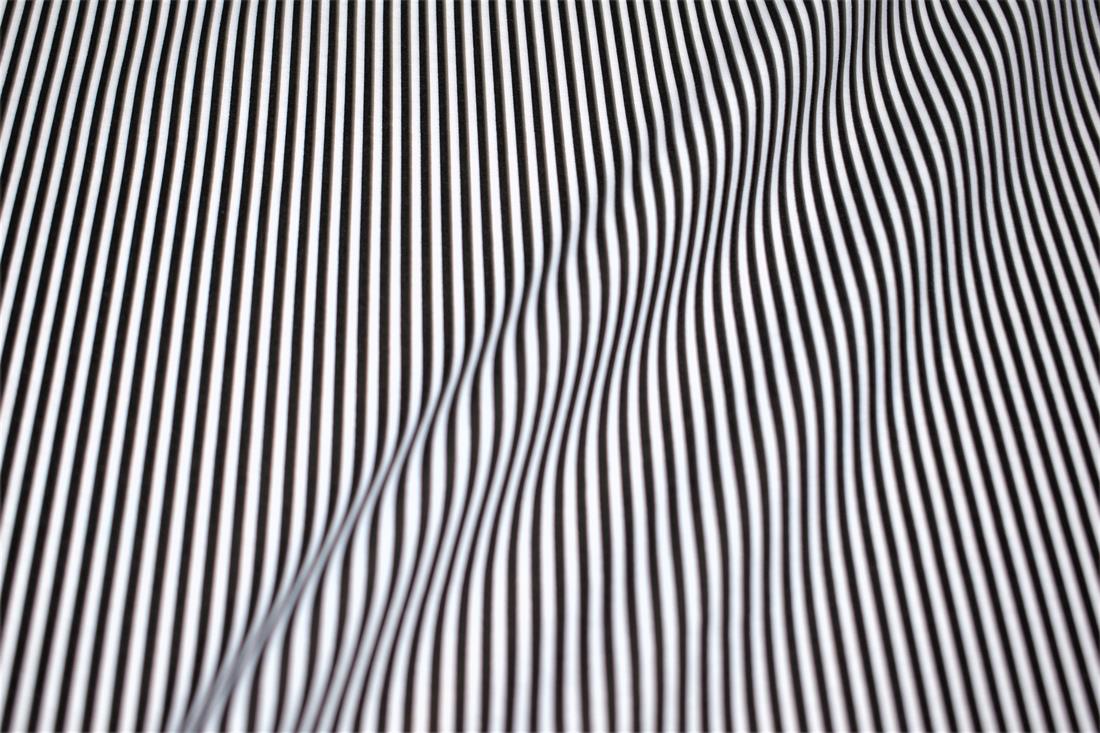 Strips Polycotton Printed Fabric