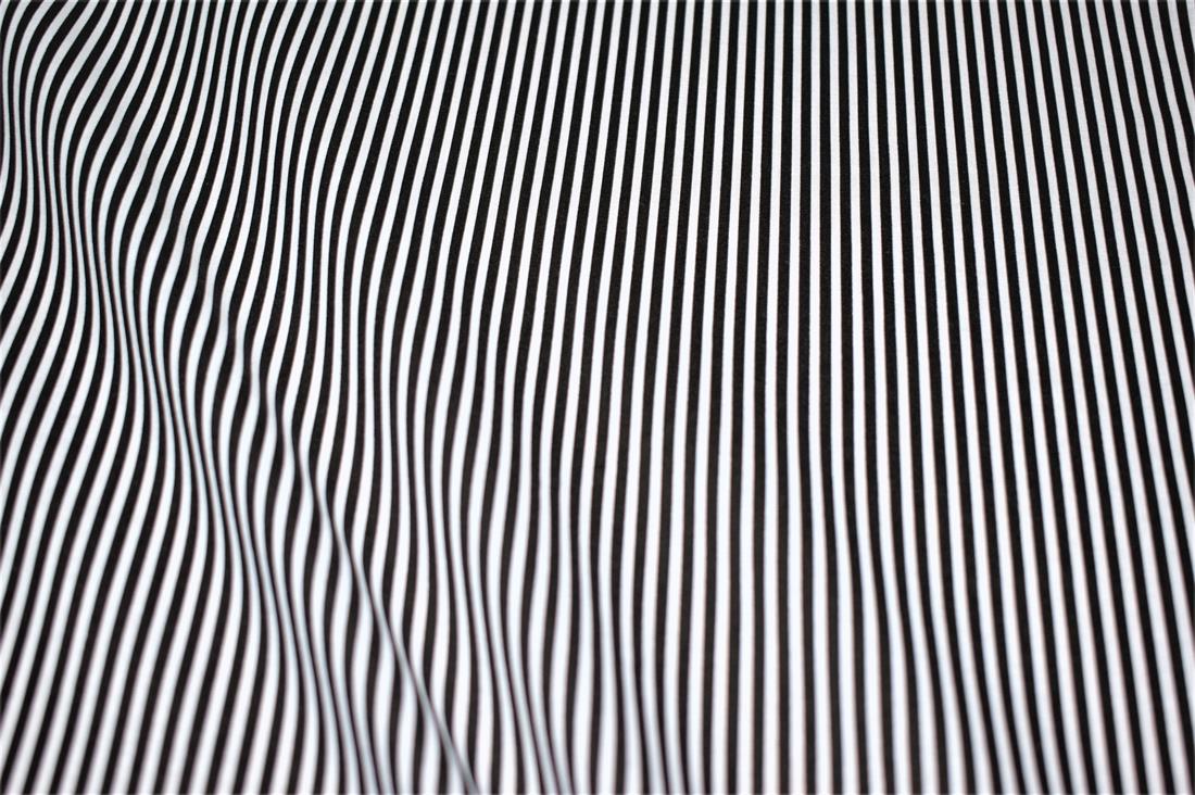 Strips Polycotton Printed Fabric
