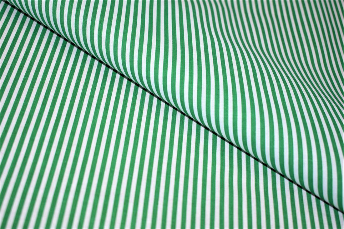 Strips Polycotton Printed Fabric