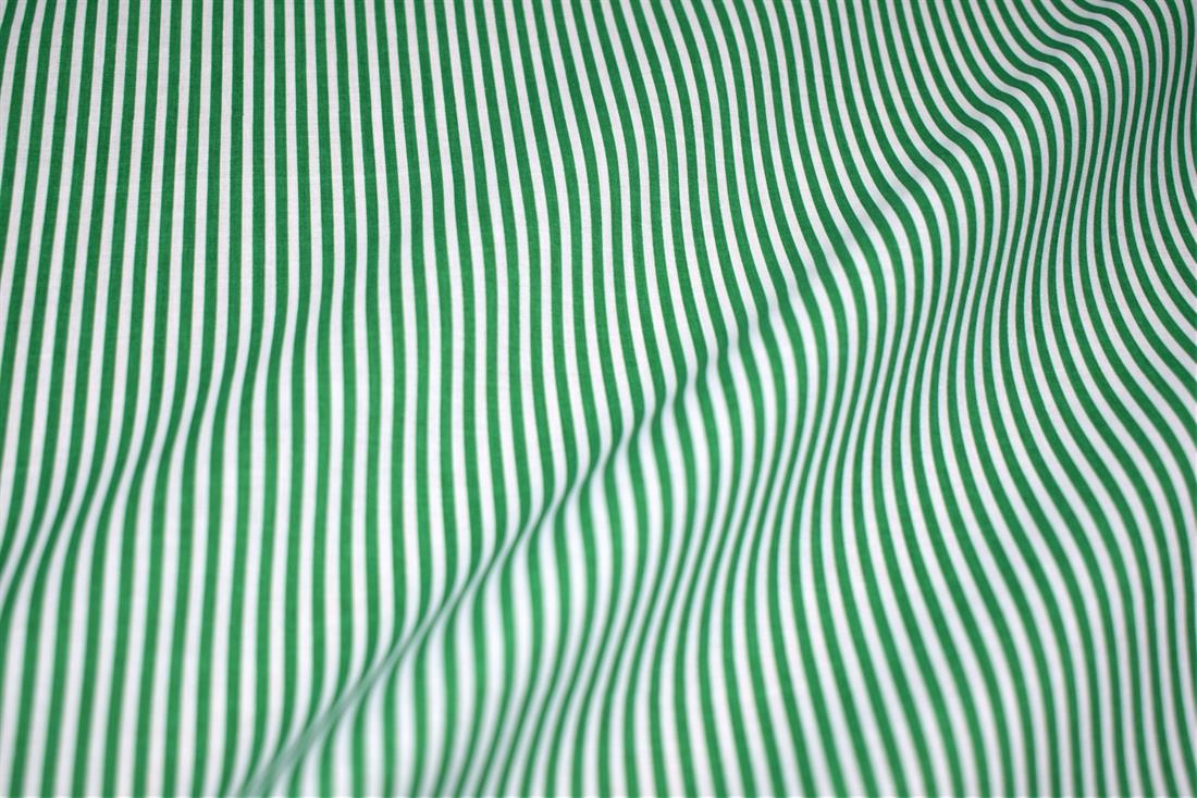 Strips Polycotton Printed Fabric