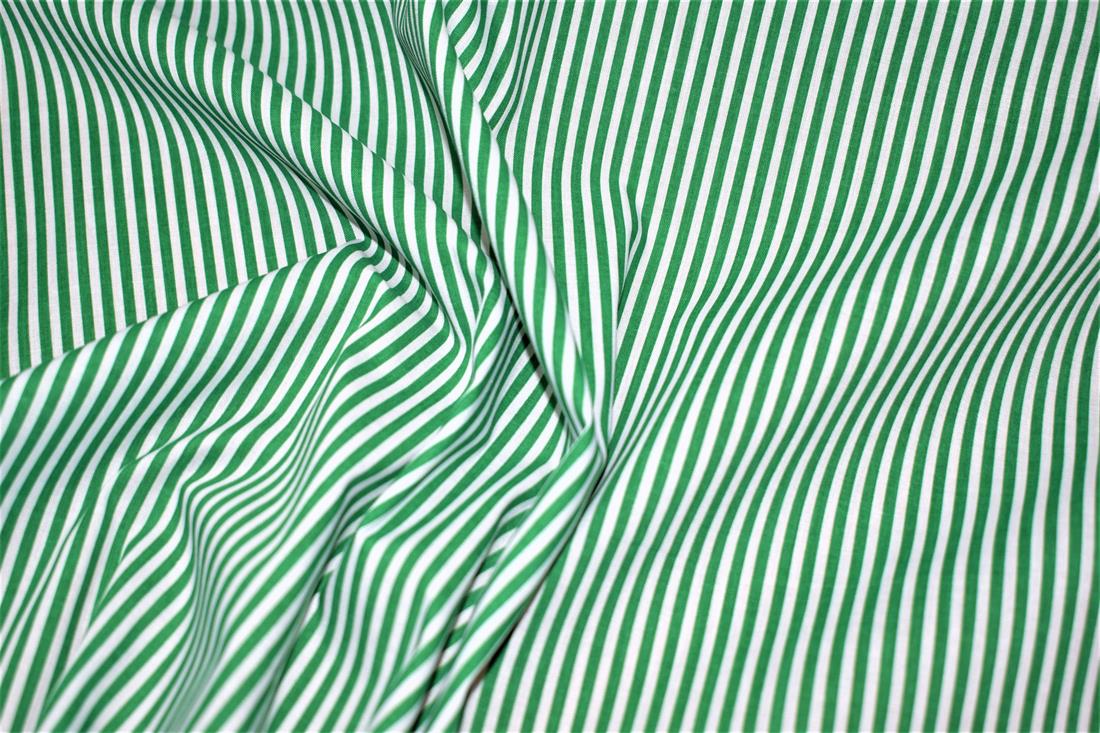 Strips Polycotton Printed Fabric