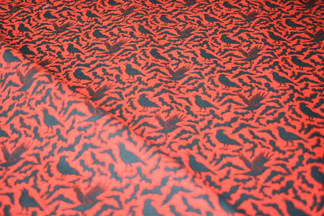 Printed Halloween Polycotton Fabric