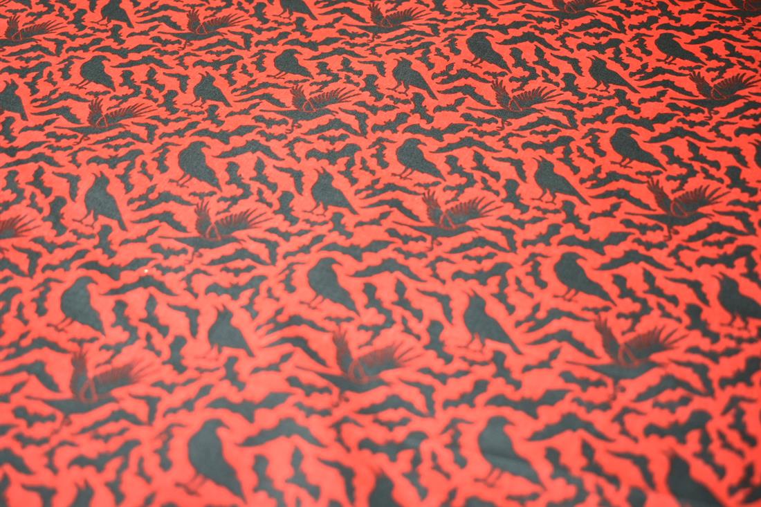 Printed Halloween Polycotton Fabric