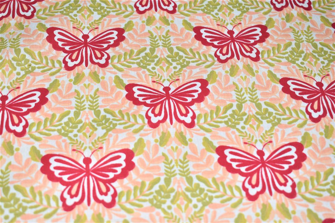Butterfly Pirnt Printed PolyCotton Fabric