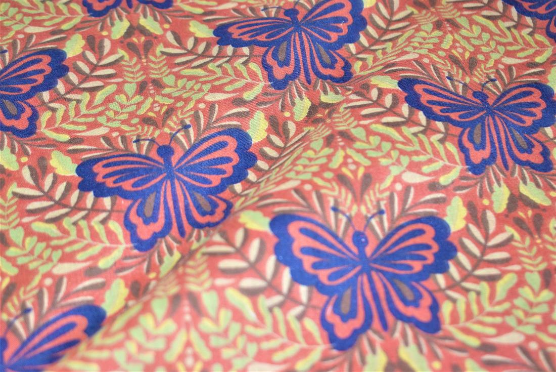 Butterfly Pirnt Printed PolyCotton Fabric