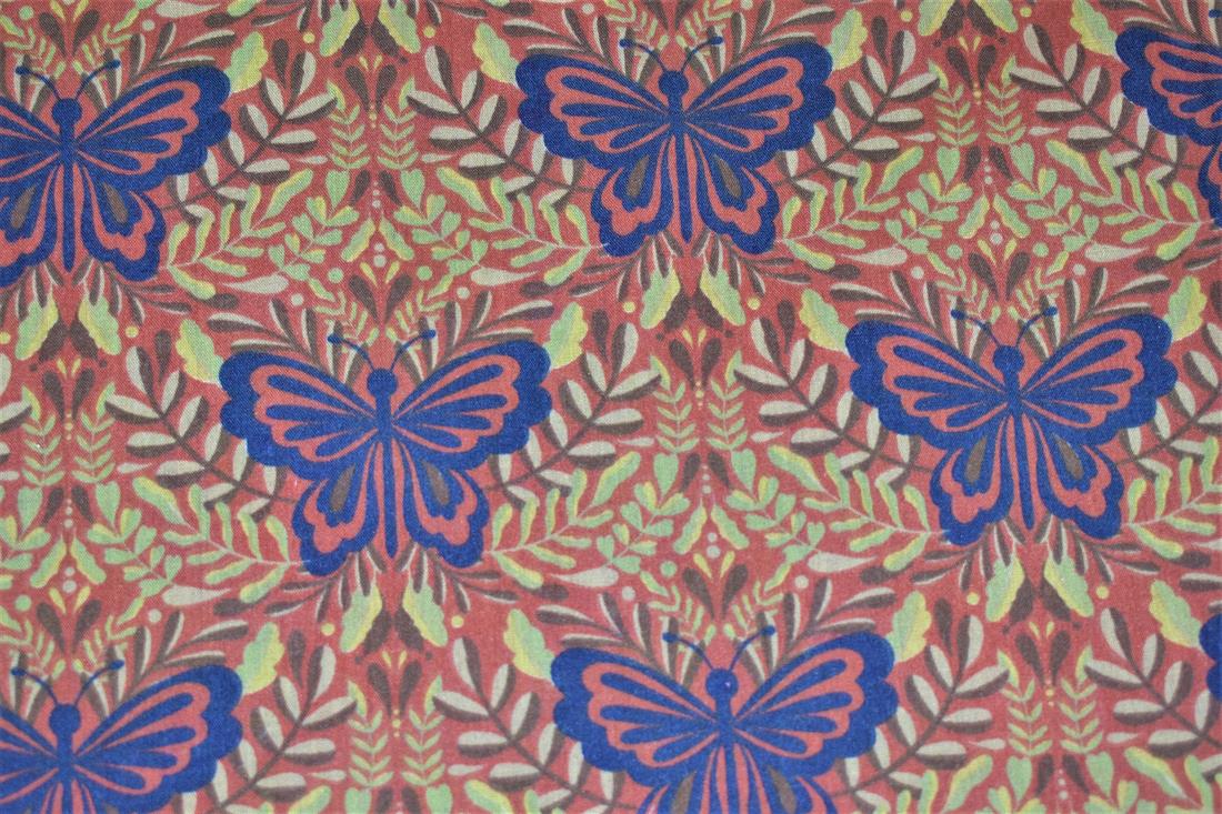 Butterfly Pirnt Printed PolyCotton Fabric