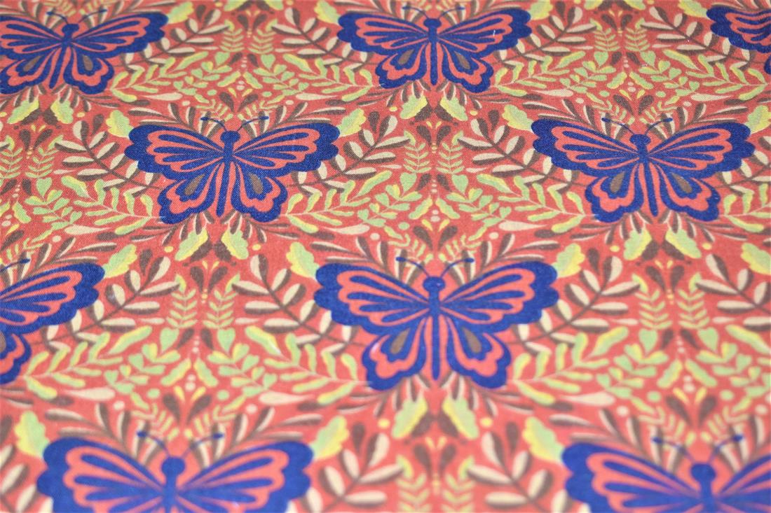 Butterfly Pirnt Printed PolyCotton Fabric