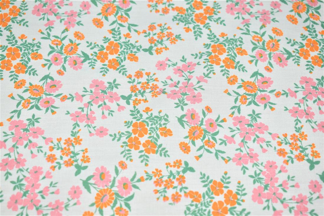 Mindy Florals Calendula Polycotton 9 Printed Fabric