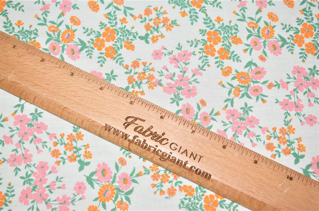 Mindy Florals Calendula Polycotton 9 Printed Fabric