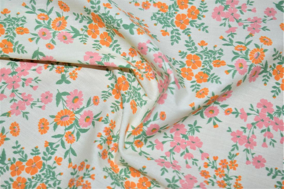 Mindy Florals Calendula Polycotton 9 Printed Fabric