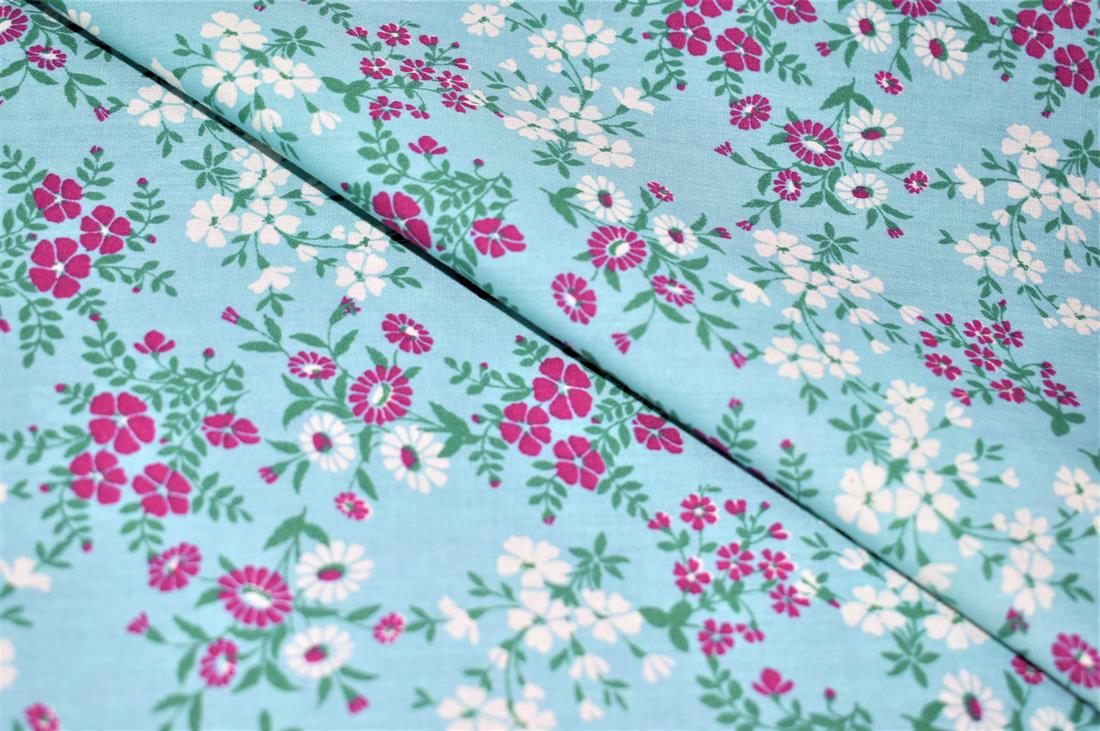 Mindy Florals Calendula Polycotton 9 Printed Fabric