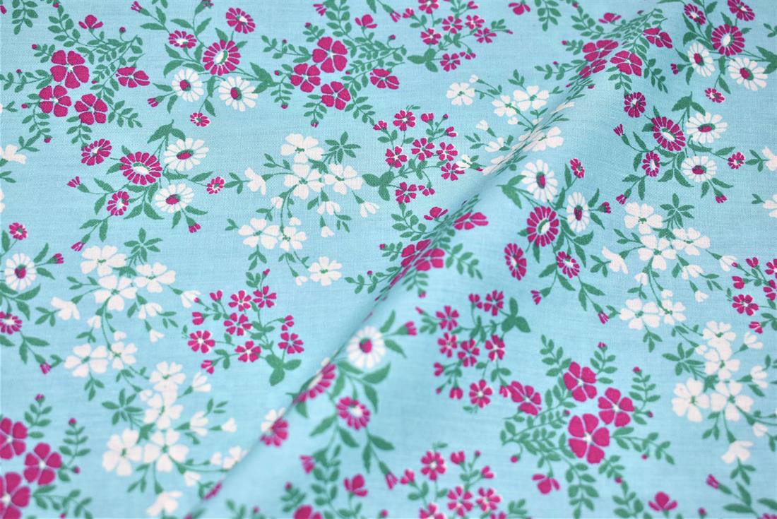 Mindy Florals Calendula Polycotton 9 Printed Fabric
