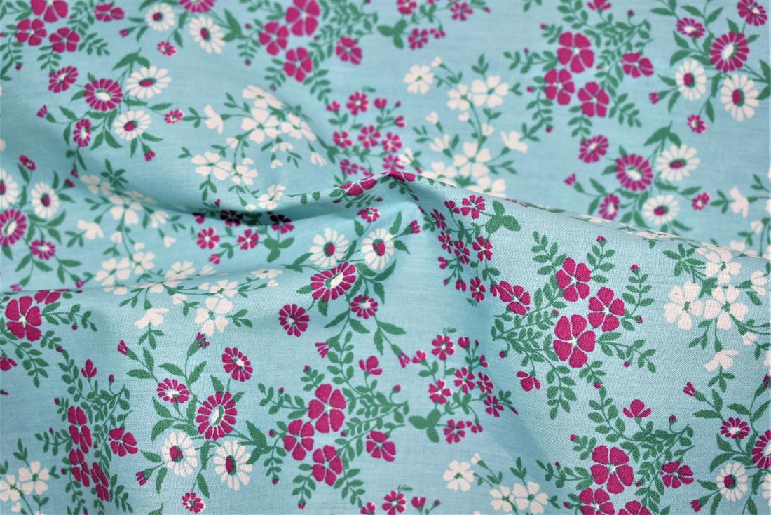 Mindy Florals Calendula Polycotton 9 Printed Fabric