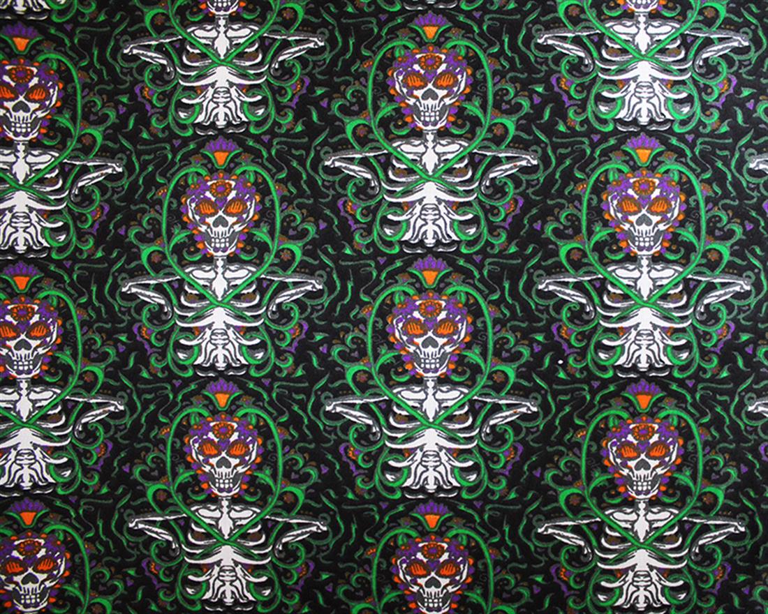 Halloween Skeleton Vines Polycotton Spooky Style Awaits with Fabric