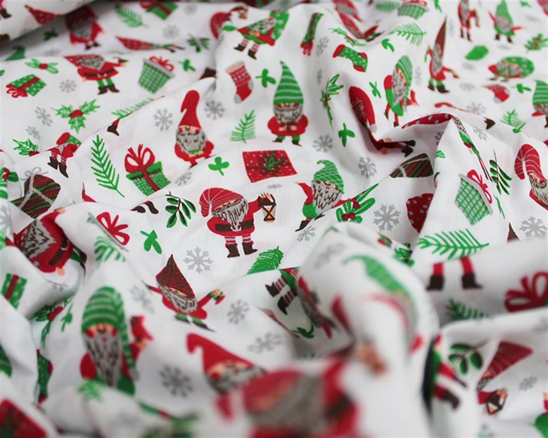 Christmas Gifts And Gonks Polycotton Wrap Up Your Creativity in…