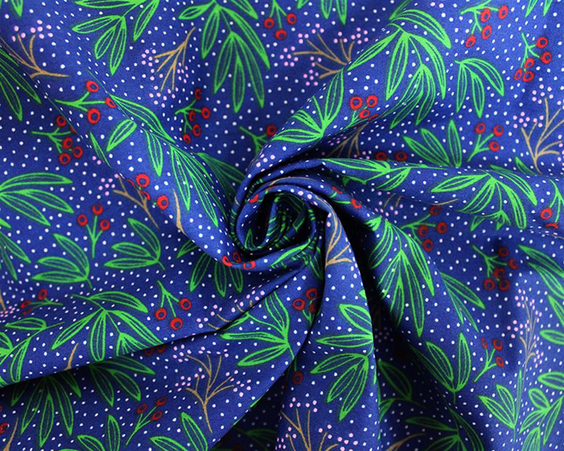 Christmas Dotty Holly Polycotton Sprinkle Some Holiday Cheer Into…