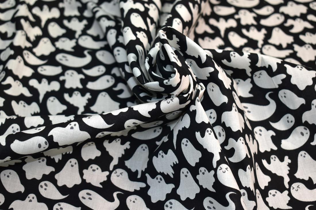 Spooooky PolycottonA Playful Vibrant Printed Polycotton with a…
