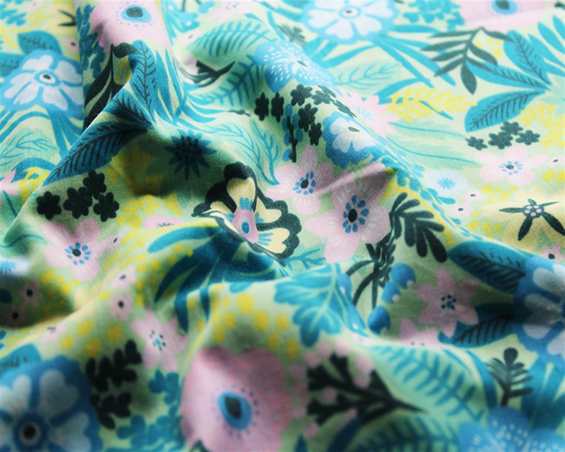 Floral Fields Printed Polycotton Fabric