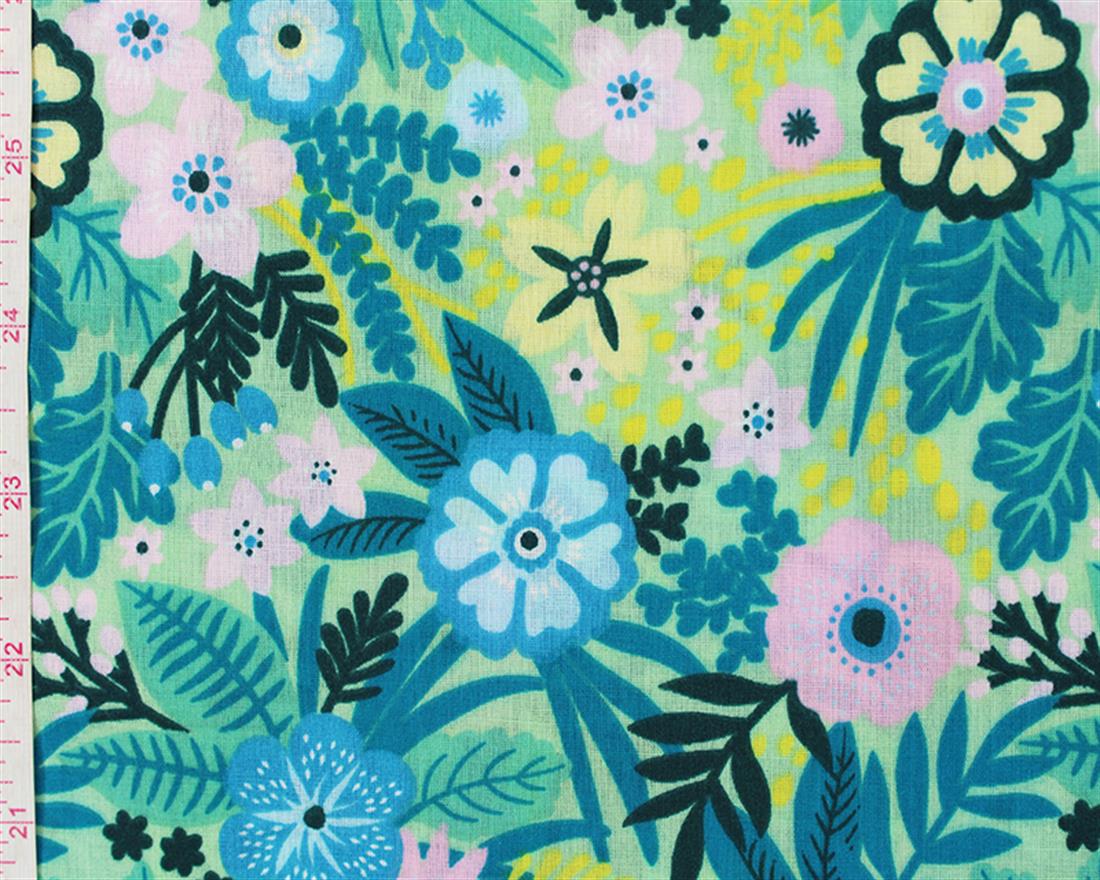Floral Fields Printed Polycotton Fabric
