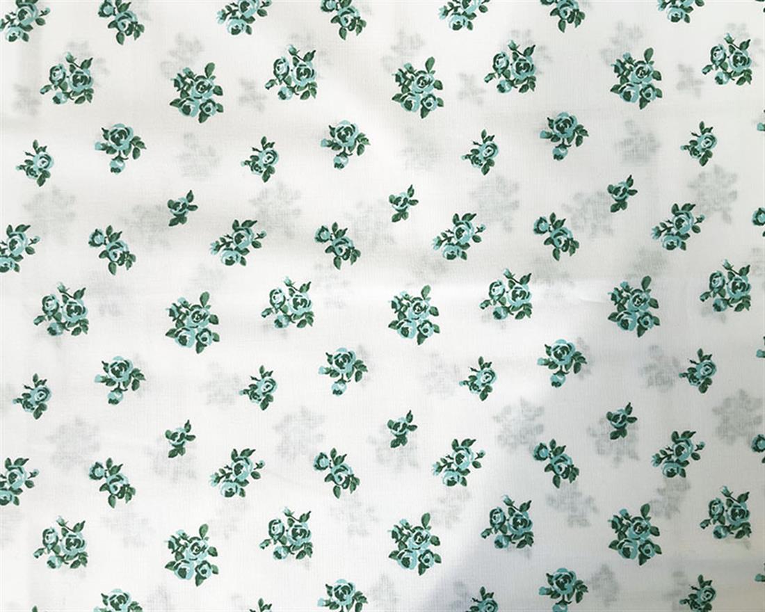 Mindy Florals Roses Polycotton Printed Fabric