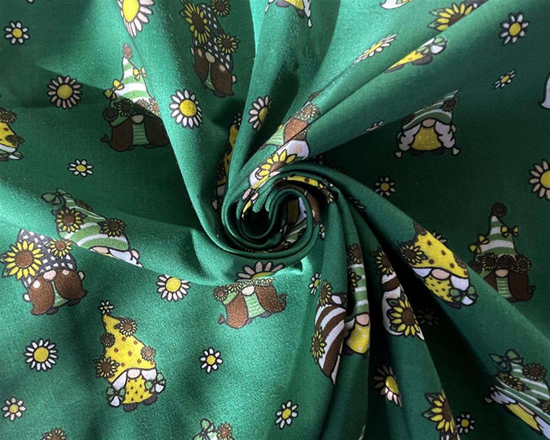 Spring Gonk Polycotton Printed Fabric