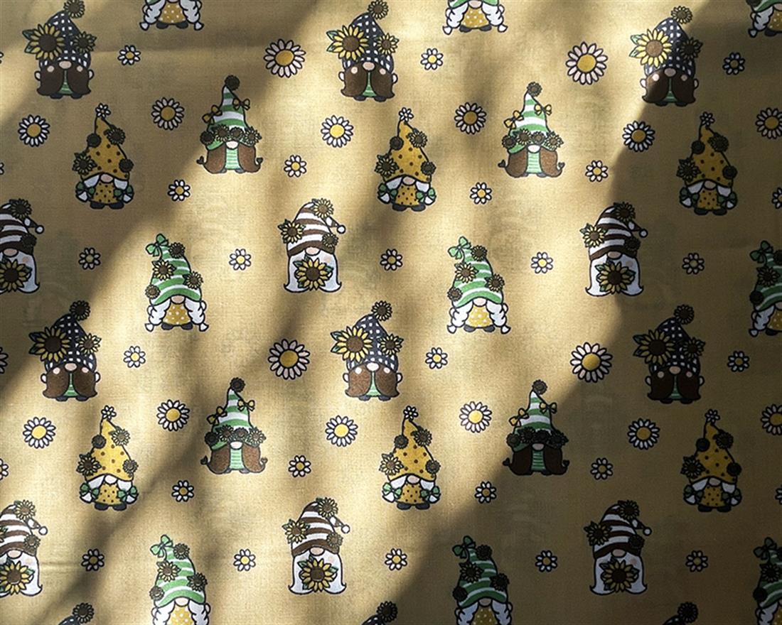 Spring Gonk Polycotton Printed Fabric