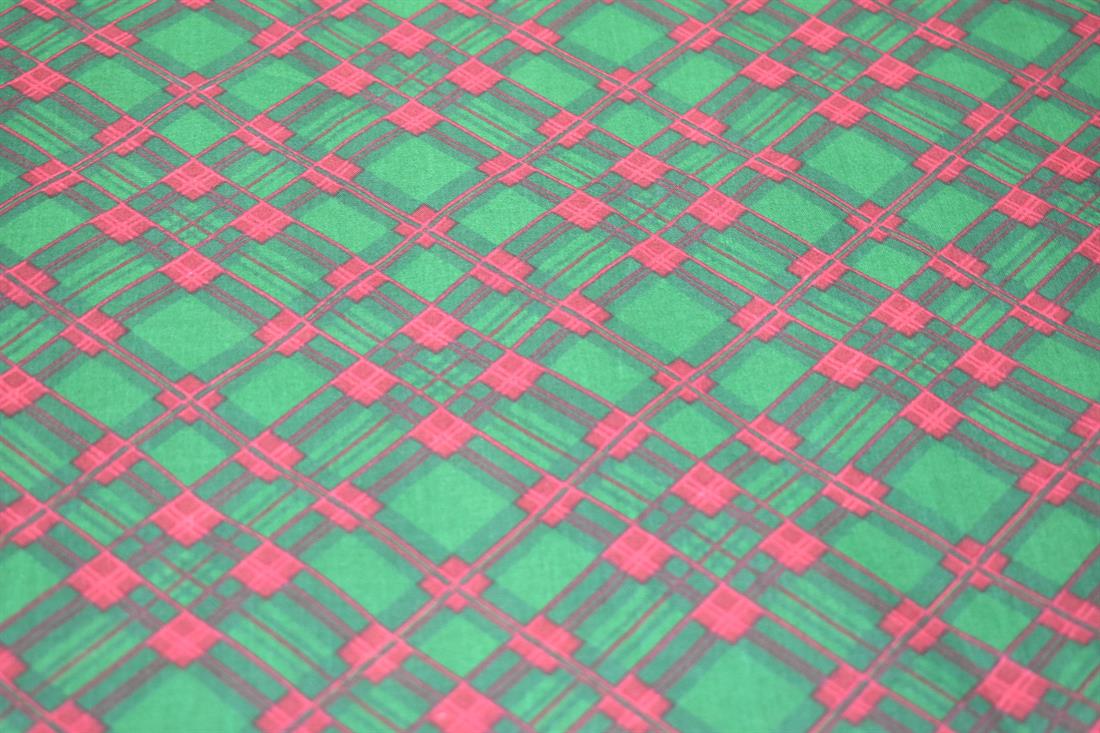 Tartan Printed Polycotton Fabric