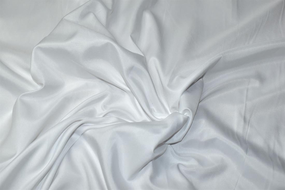 White Plain Polycotton Fabric