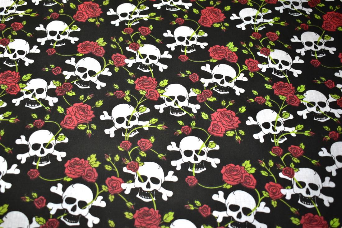 Printed Halloween Polycotton Fabric
