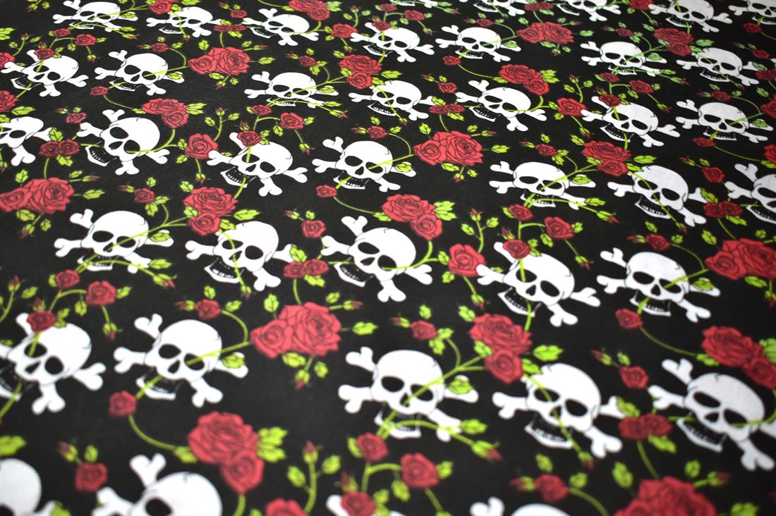Printed Halloween Polycotton Fabric