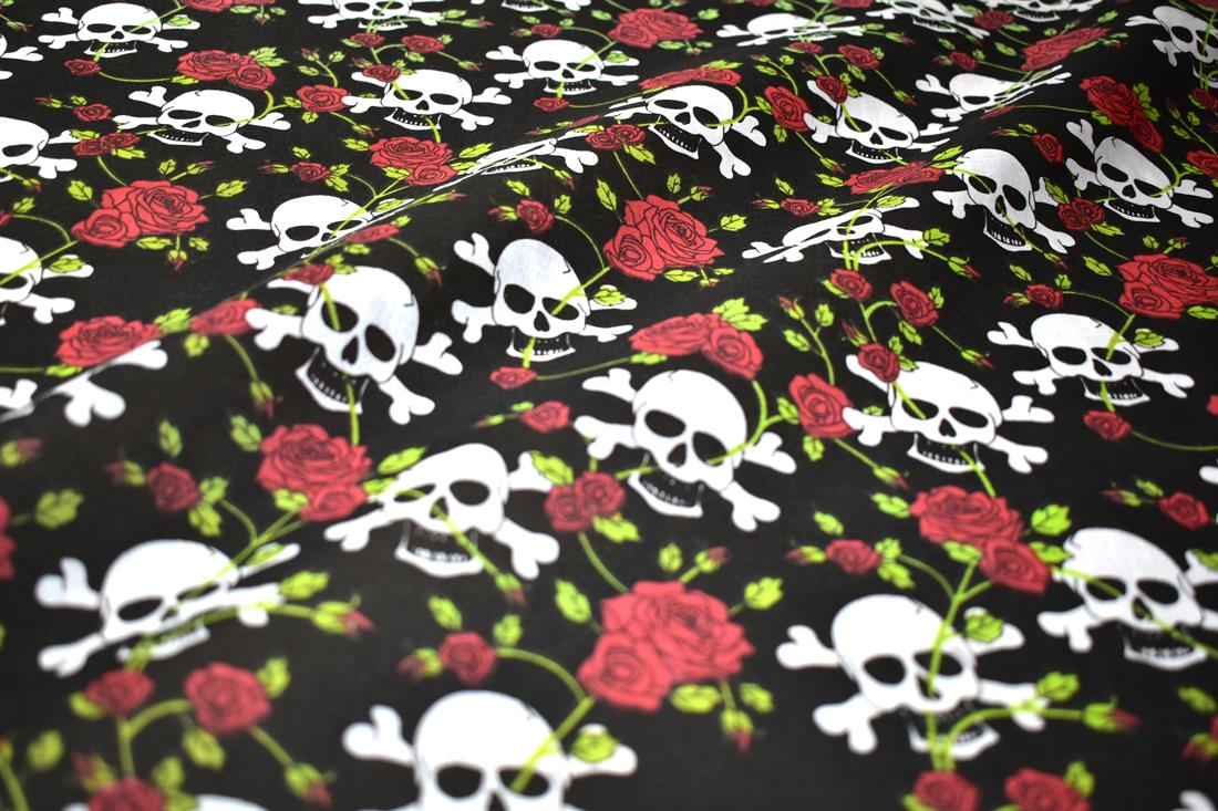 Printed Halloween Polycotton Fabric